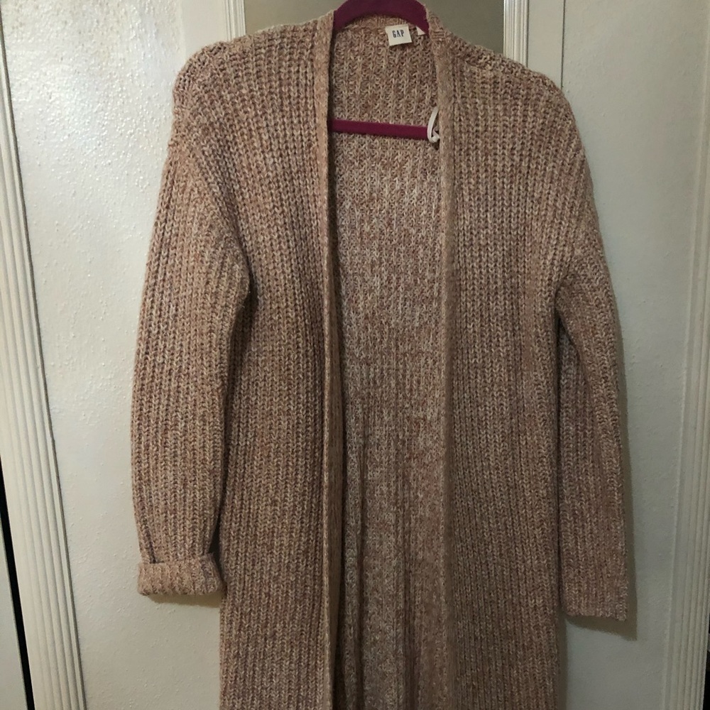 Long knit sweater